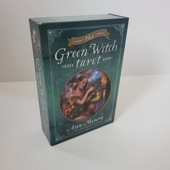 The Green Witch Tarot 78 Card Deck & Guide Book Box Set Ann Moura Kiri Leonard - Picture 1 of 4